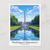 Washington Monument United Staaten Travel Postkarte (Vorderseite)