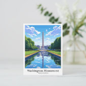 Washington Monument United Staaten Travel Postkarte (Stehend Vorderseite)