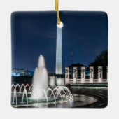 Washington Monument USA George Washington Keramikornament (Vorderseite)