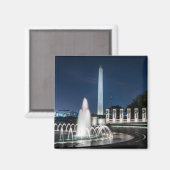 Washington Monument USA George Washington Magnet (Vorderseite/Rückseite)