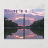 Washington Monument Washington D.C. Postkarte (Vorderseite)