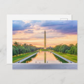 Washington Monument, Washington D.C., USA Postkarte (Vorne/Hinten)
