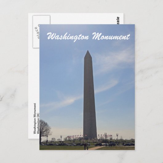 Washington Monument Washington DC 2003 Postkarte (Vorne/Hinten)
