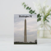 Washington Monument, Washington DC Postkarte (Stehend Vorderseite)