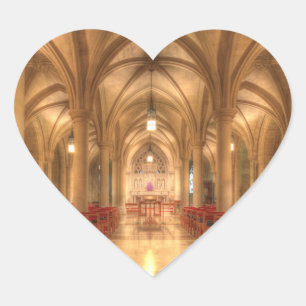 Washington National Cathedral Bethlehem Kapelle Herz-Aufkleber
