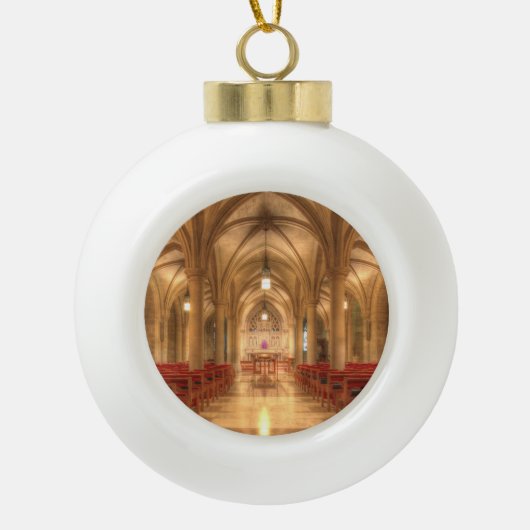 Washington National Cathedral Bethlehem Kapelle Keramik Kugel-Ornament (Vorderseite)