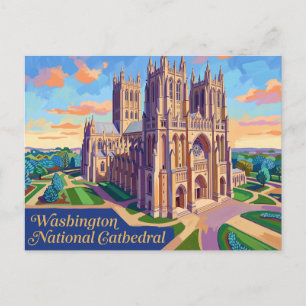 Washington National Cathedral District of Columbia Postkarte