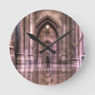 Washington National Cathedral Reflections Runde Wanduhr