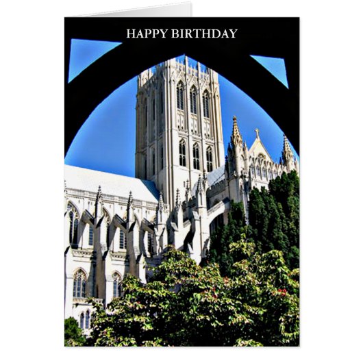 Washington National Cathedral Through Archway Card (Vorne)