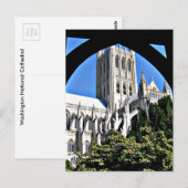 Washington National Cathedral Through Archway Postkarte (Vorne/Hinten)
