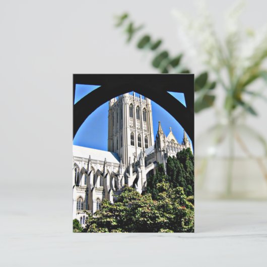 Washington National Cathedral Through Archway Postkarte (Stehend Vorderseite)
