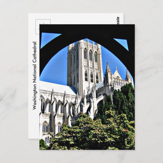 Washington National Cathedral Through Archway Postkarte (Vorne/Hinten)