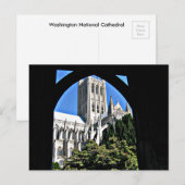 Washington National Cathedral Through Archway Postkarte (Vorne/Hinten)
