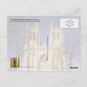 Washington National Cathedral, Washington DC Postkarte (Rückseite)