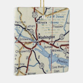 Washington NC Vintage Karte Keramikornament (Rechts)
