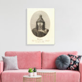 Washington, Neah Bay Illustrationsansicht Leinwanddruck (Insitu (Wohnzimmer))