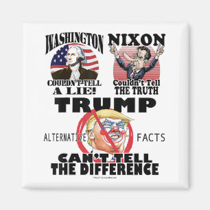 Washington Nixon Schmeiß Trump Lügner Magnet