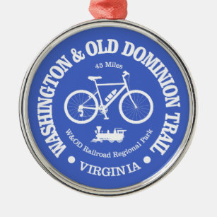 Washington & Old Dominion Trail (Radfahren) Ornament Aus Metall
