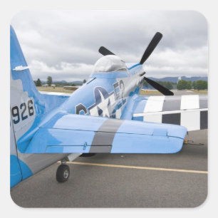Washington, Olympia,  Luftfahrtshow. 3 Quadratischer Aufkleber