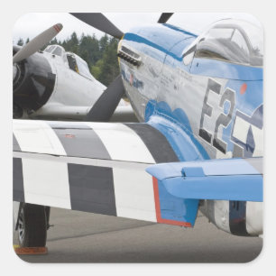 Washington, Olympia,  Luftfahrtshow. 4 Quadratischer Aufkleber