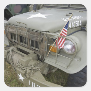 Washington, Olympia, Militärairshow. 2 Quadratischer Aufkleber