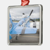 Washington, Olympia, Militärairshow. 3 Silbernes Ornament (Links)