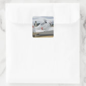 Washington, Olympia, Militärairshow. 6 Quadratischer Aufkleber (Tasche)