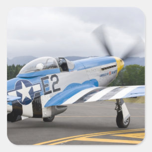 Washington, Olympia,  Militärflugschau. Quadratischer Aufkleber