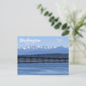 Washington Olympic Mountains and Hood Canal Travel Postkarte (Stehend Vorderseite)