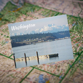 Washington Olympic Mountains View Travel Postkarte