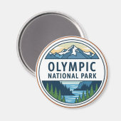 Washington olympic national park magnet (Vorderseite/Rückseite)