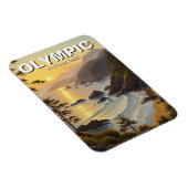 Washington Olympic Nationalpark Reise Magnet (Rechte Seite)