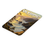 Washington Olympic Nationalpark Reise Magnet (Linke Seite)