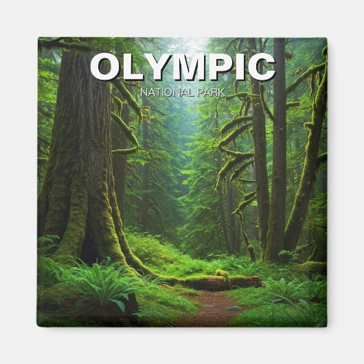 Washington olympischer Nationalpark mit Regenwald Magnet (Vorne)
