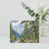 Washington olympischer Nationalpark mit Regenwald Postkarte (Stehend Vorderseite)