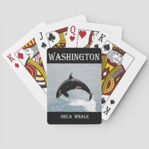 Washington Orca Whale Spielkarten