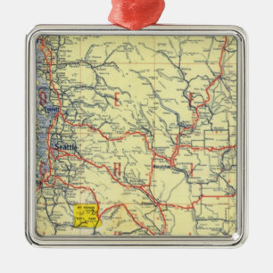 Washington, Oregon, Idaho Ornament Aus Metall