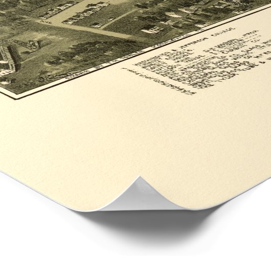 Washington, PA Panoramic Map - 1897 Poster (Ecke)