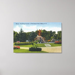 Washington-Park-Ansicht der Könige Fountain, Leinwanddruck