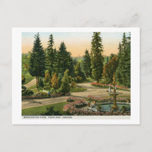Washington Park, Portland, Oregon Vintage Postkarte