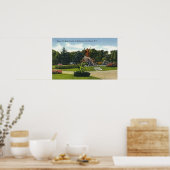 Washington Park View of the Kings Fountain, Poster (Küche)