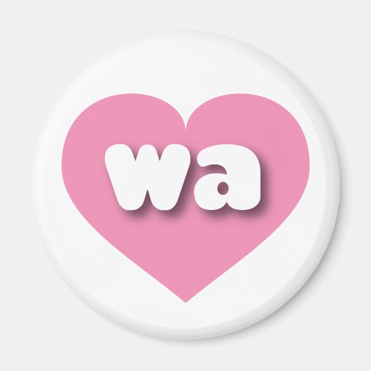 Washington Pink Heart - I Liebe wa Magnet (Vorne)