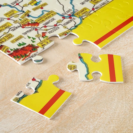 Washington Postcard Map Jigsaw Puzzle (Seite)