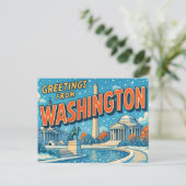 WASHINGTON Postcard Postkarte (Stehend Vorderseite)