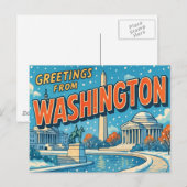 WASHINGTON Postcard Postkarte (Vorne/Hinten)