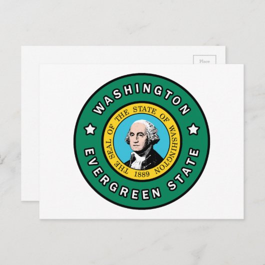 Washington Postkarte (Vorne/Hinten)