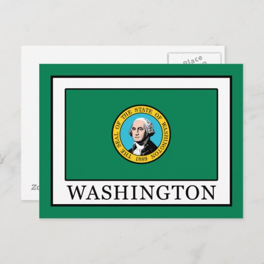 Washington Postkarte (Vorne/Hinten)