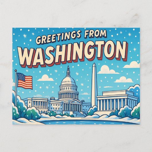 WASHINGTON Postkarte (Vorderseite)