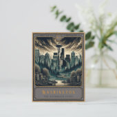 Washington | Postkarte Gothic Art (Stehend Vorderseite)