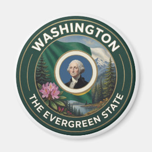 Washington Puget Sound Heritage und Waldcharm Magnet
